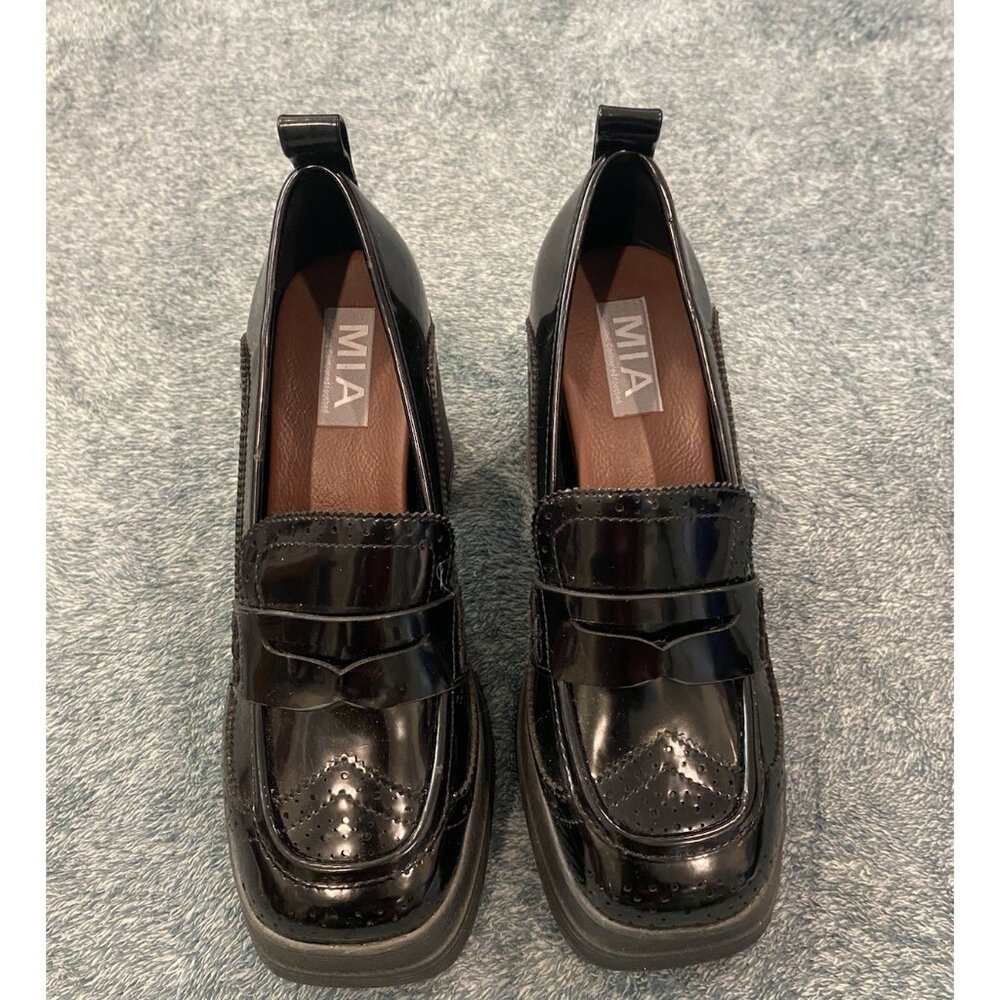 MIA Black platform Chunky heels size 8